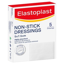 Elastoplast Non-Stick Wound Pads 7.5cm X 5 cm X 5 Sterile Dressings