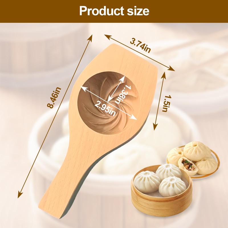 Wooden Steamed Bun and Mooncake Molds Kitchen Tool for Homemade