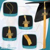 Endea Graduation Single Color Tassel with Gold Date Drop (Gold,