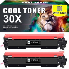 Pack of 30 Compatible Toner Cartridges for HP 30X CF230X Toner 30A CF230A for Printers Laserjet Pro MFP M227fdw M203dw M203dn M203d M227fdn M227sdn M227d M227 M203 Black