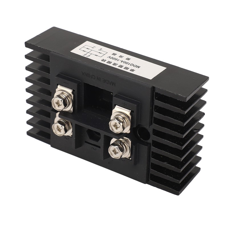 2Pcs Single Phase Bridge Rectifier 100A 1600V 4 Terminals Current
