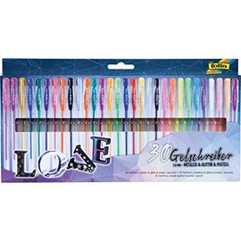 Folia Gel Pens Pack of 30 Black