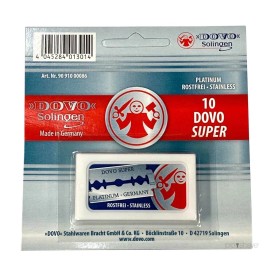Universal Dovo 10-Pack Razor Blades Shavette Double-Edge Super-Platinum Sharp Safe-Opening