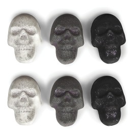 Skull Bath Bomb Set - Scented 6 Pack - Spooky Valentines Day Gifts, Goth Valentines Day Decor - Witchy Gifts, Goth Gifts for Women, Spooky Gifts - Gothic Bathroom Décor…