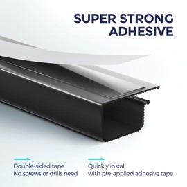 Delamu 2 Pack Safe & Tidy Cable Management Solution - Protect Kids & Pets with Home & Office Cable Management Under Desk,Cable Organizer, Cable Management Kit,Cord Organizer for Desk, 15.7inX2