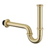 GORDEE Bathroom Basin Sink Bottle P Trap, Brass U-Shape 1-1/4