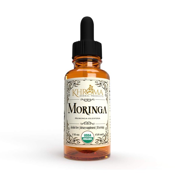 Khroma Herbal Products Organic Moringa - 2 oz Liquid in a Glass Bottle - 30 Servings