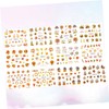 FOMIYES Beautiful Nail Stickers Maple Leaf Pumpkin Design 5 Sheets