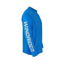 WindRider Fishing Shirts for Men – UPF 50+ Long Sleeve UV Protection Lightweight, Breathable Rash Guard for Outdoor Use Blue