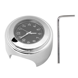 KIMISS Motorcycle Handlebar Clock, Motorcycle Clock with Dial Universal Fit for Motorcycles with 22-25mm Handlebar (Black)