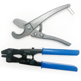 Efield PEX DeCrimp (Ring Removal) Tool For 1/2-Inch3/4-Inch1-Inch with Pex Pipe Cutter