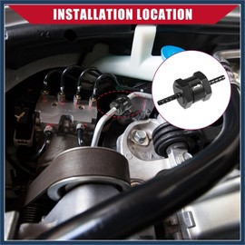 INFINAUTO Fuel Check Valve One Way/Inner Non Return One Way Check Valve for Car Fuel Petrol Gasoline Diesel/Durable 0.16" 4mm OD / 2 Pcs Black Stylish Design