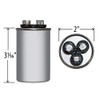 Jard 12763 30/4 MFD 370V ROUND Motor Run Capacitor