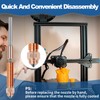 Creality K1C Nozzle 0.4mm, Quick-Swap 3D Printer Nozzle Kit Copper