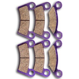 Carbon Fiber Brake Pads for Polaris for Outlaw 525 IRS 2008-2011 for Polaris for Outlaw 450 MXR 2009-2010 KFKGF Front and Rear Braking Pads Kits Replace FA456