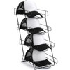 Zonon 4 Tier Hat Display Stand Wire Countertop Hat Display