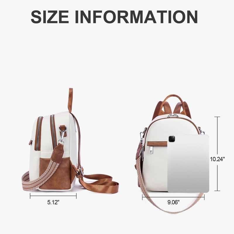 Lexiyat Small Backpack Purse for Women Leather Mini Convertible Designer