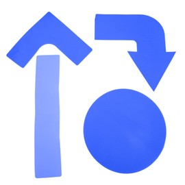 Totority 4Pcs Rectangular Spot Markers Durable Site Marking Lines for Football Soccer Sports Training Non Fading for Classrooms Events