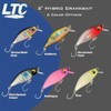 Light Tackle Central - 2" Crankbait (Black Spotted Casper)