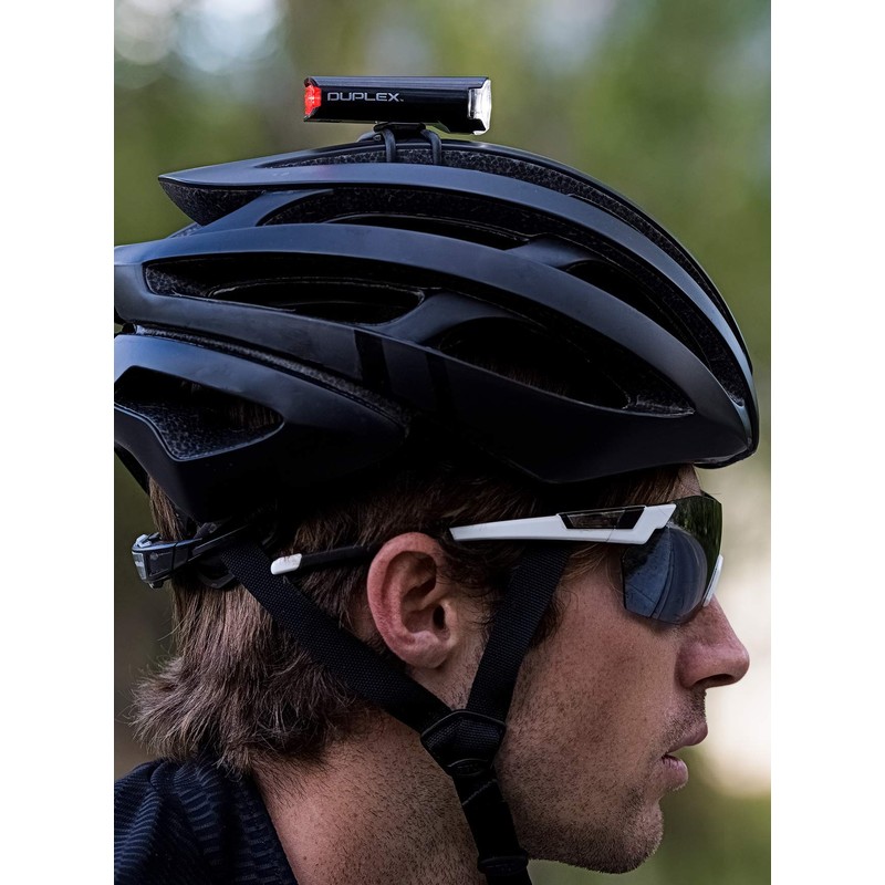 CATEYE Luz Delantera Sl-Ld400 Duplex para Casco, Color Negro