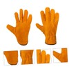 LIFKOME 1Pair Welding Gloves Heat Resistant Cowhide Protective Gear for