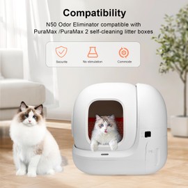Pack of 6 Odour Remover for Pura Max/Pura Max 2 Self-Cleaning Cat Litter Tray, N50 Odour Eliminator, Cat Urine Odour Remover, Autopulent, Odour Control