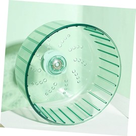 BUGUUYO Silent Chinchilla Wheel for Small -Quiet Hamster Accessory Retro Green Exercise Toy for Relieving Boredom and Enhancing Activity Levels Cages