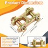 JMIATRY 6PCS 3/8 Chain Link Connector Alloy Steel 3/8 Inch