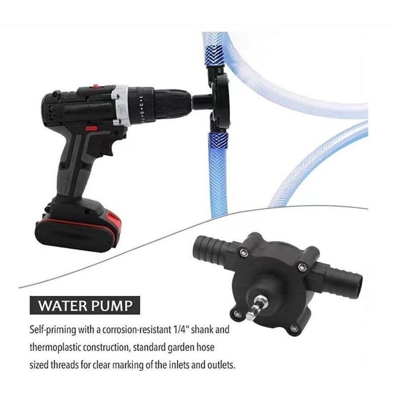 2 Pack Electric Drill Pump for Water Gasoline Oil Diesels
