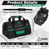 CATCHLUCK Heavy Duty Tool Bag 17Inch Large Tool Bag Tool