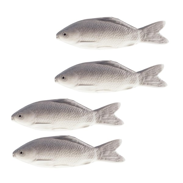 Garneck 4 Piece Plastic Fish Set - Realistic Plastic Fish