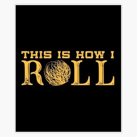 This is How I Roll Texas Tumbleweed Bumper Sticker Vinyl Decal 5"