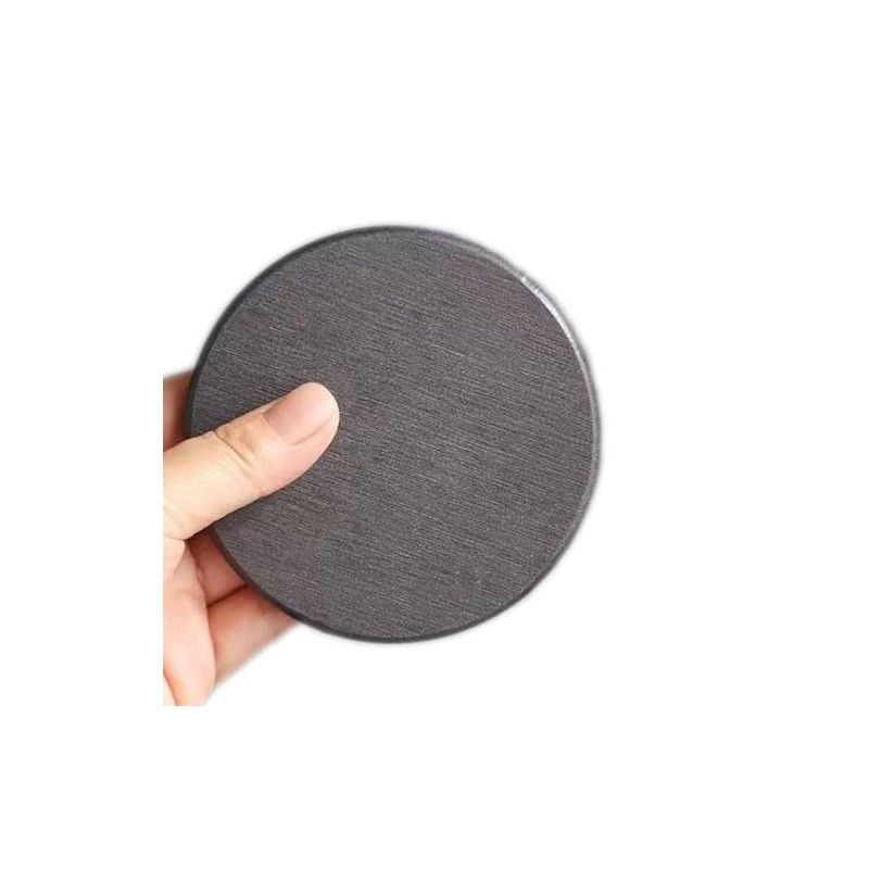 Diatomaceous Earth Coaster, Black, 1 Piece (Non-Asbestos Tested), Water Absorbent,