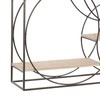 Deco 79 Metal Geometric Wall Shelf, 32" x 7" x