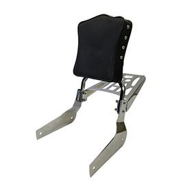 Studded - Sissy Bar Backrest & Luggage Rack for 04+ Honda Shadow Aero VT750