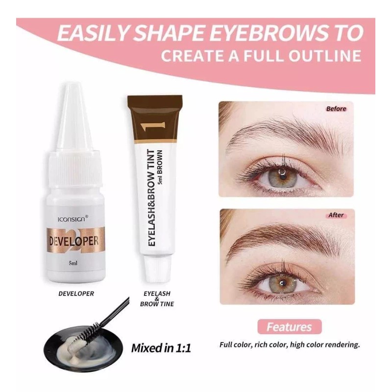 Inconsign Kit Rizado Pestañas Lash Lifting + Pigmento Pestañas Cejas