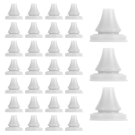 YBEATY 100 PCS Shower Head Nozzles Replacement Universal Silicone Nozzles Showerhead Round Nibs Shape Spray Hole Fixed Disassemble and Wash Outlet Granules Repair Parts Kit for Hole Diameter