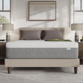 Novilla Mattress Queen Size, 8 Inch Queen Mattress, Queen Memory Foam Mattress for Pressure Relief & Reliable Support & Cooling Night Sleep, Queen Mattress in a Box, White & Grey