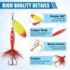 Fishing Lures Spinner Bait Set, 5pcs/10pcs/16pcs Multi Colored Fishing Spinner