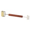Face Massage Roller Copper Wooden Handle Promote Blood Circulation Double