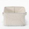 MUJI 38369752 Polyester Cotton Linen Blend, Softbox, Rectangle, Small, Approx.