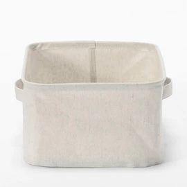 MUJI 38369752 Polyester Cotton Linen Blend, Softbox, Rectangle, Small, Approx. Width 14.6 x Depth 10.2 x Height 6.3 inches (37 x 26 x 16 cm)