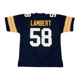 Jack Lambert Jersey Stitched Black Custom Football New No Brand/Logos (US, Alpha, Large, Regular, Regular, Black)