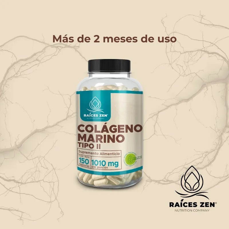 Zen Roots Hydrolyzed Marine Collagen 150 Capsules Super Premium Strengthens