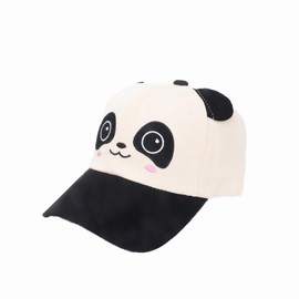SJTJSPX Baseball Cap Boys Girls Baseball Cap Kids Cap UV Protection Sun Hat Panda Baseball Cap Adjustable Baseball Cap Soft Cotton Summer Hat Breathable Peaked Cap Outdoor Sports Hat, black