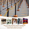sourcing map Plastic Chain 5 Ft/1.53 M, Safety Chain Black