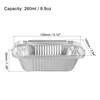 sourcing map 5" x 4" Aluminum Foil Pans, 8.8oz Disposable