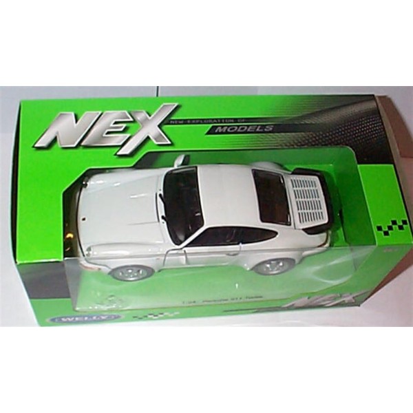 welly nex models white P0RSCHE 911 964 turbo car 1:24