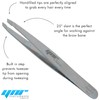 YNR® Classic eyebrow Tweezer Slanted Tip Made in German Stainless