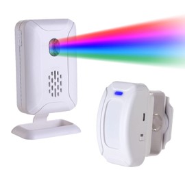 Actpe Motion Sensor Doorbell for Business Entry, Store Welcome Buzzer Monitor, Outdoor Door Chime Kit: Infrared Motion Sensor Detector for Elderly Caregiver Reminder - LED Indicators